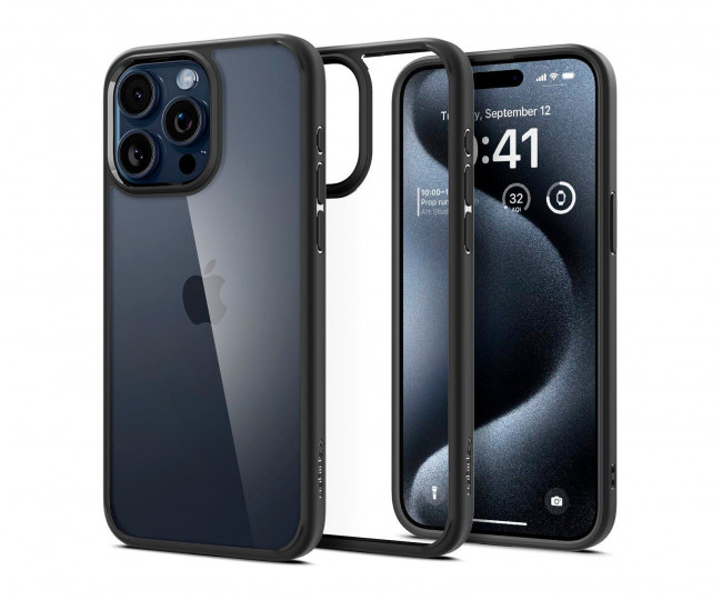 Чехол Spigen для iPhone 15 Pro Max, Ultra Hybrid, Matte Black